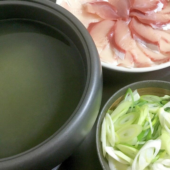 白だし鰤しゃぶ レシピ 作り方 By まゆぱとら 楽天レシピ